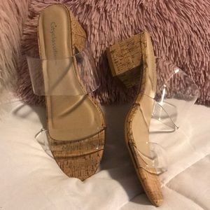Transparent Cork Clear heel
